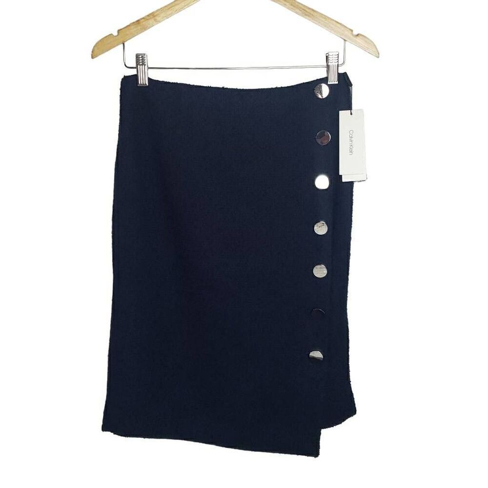NWT Navy‎ Blue Calvin Klein Skirt Size 4